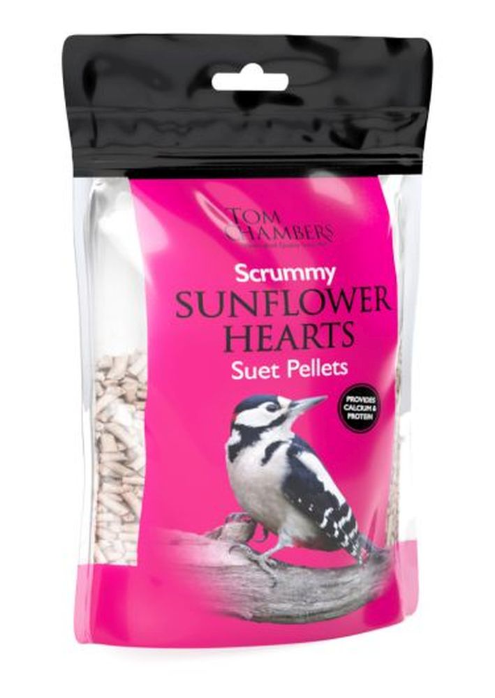 Scrummy Sunflower Hearts Suet Pellets 0.9kg