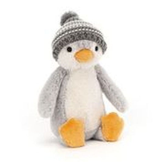 Bashful Bobble Hat Penguin Grey