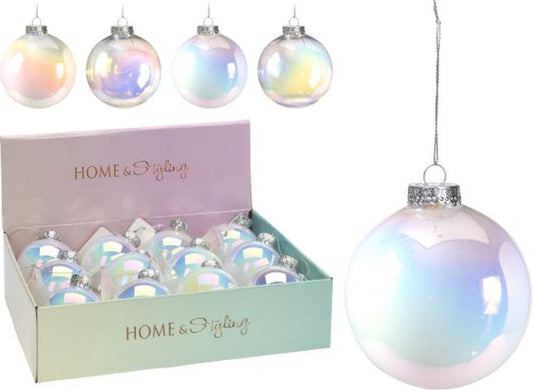 XMAS BALL 80MM LAZER