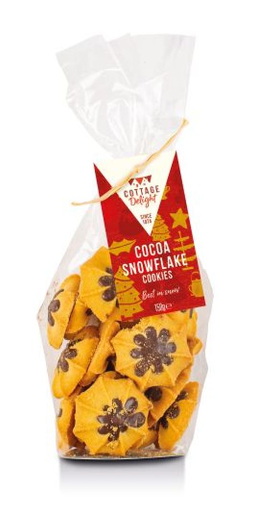 150g Cocoa Snowflake Cookies