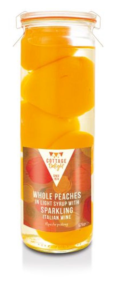 575g Whole Peaches in Light Syrup with Sparkling Wine 2021