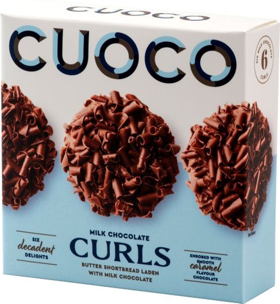 CUOCO Milk Chocolate Curl Biscuits 120g