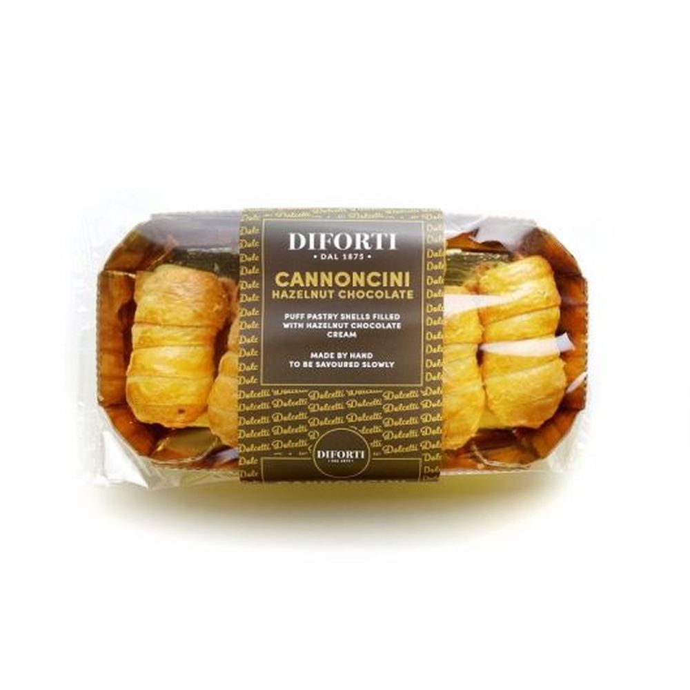 Diforti Pastries - Cannoncini Hazelnut Chocolate