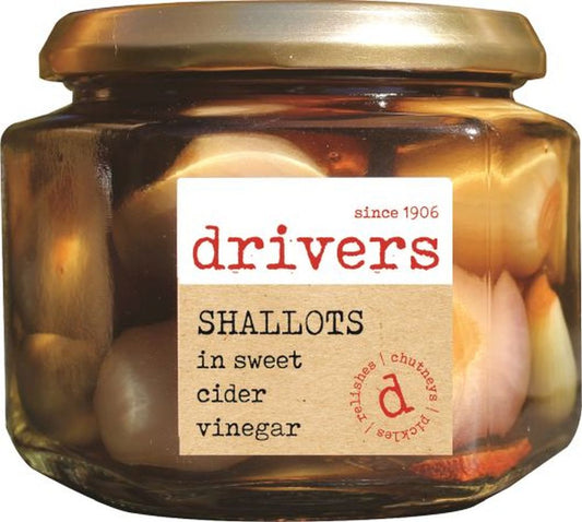 DRIVER'S Shallots in Sweet Cider Vinegar 350g