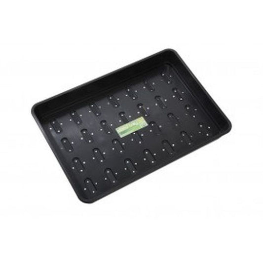 Xl Seed Tray Black With Holes