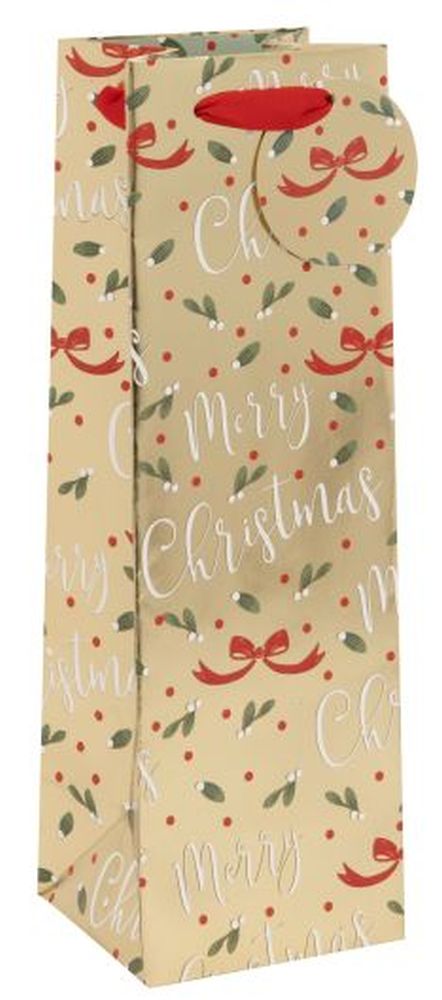 BAG BTL SD GOLDEN MERRY CHRISTMAS