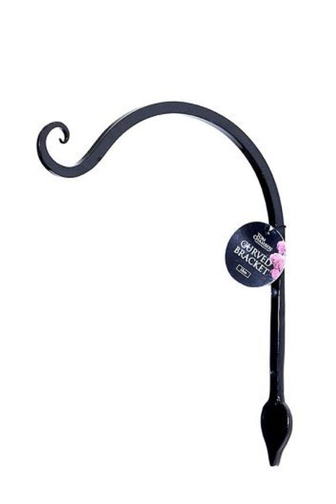 Curved Bracket with Leaf Detail - 23cm