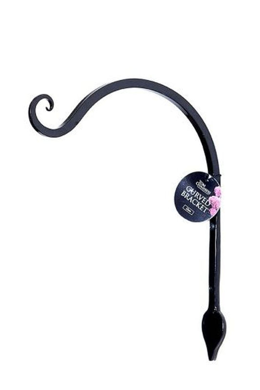 Curved Bracket with Leaf Detail - 23cm