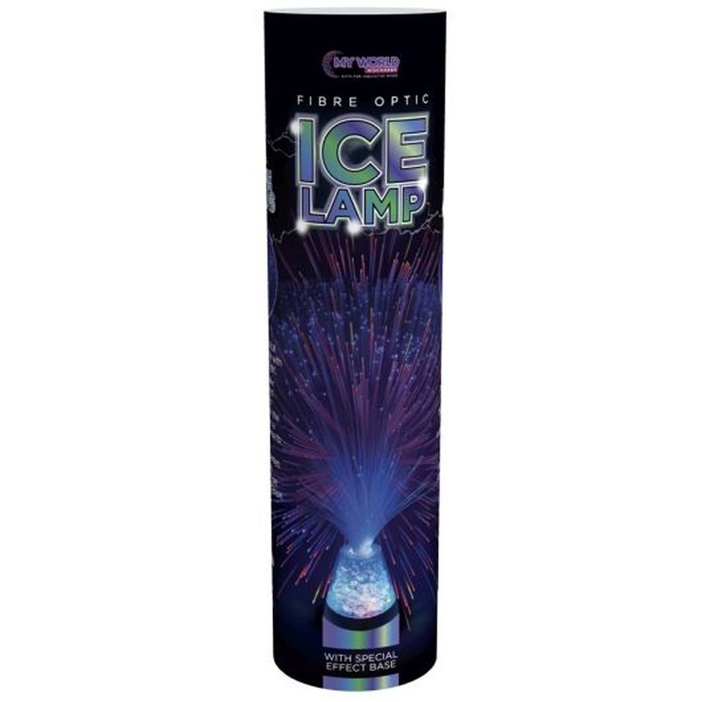 Fibre Optic Ice Lamp Blue