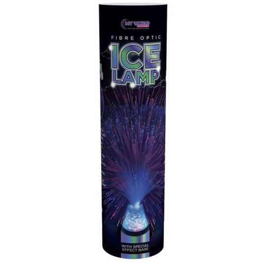 Fibre Optic Ice Lamp Blue