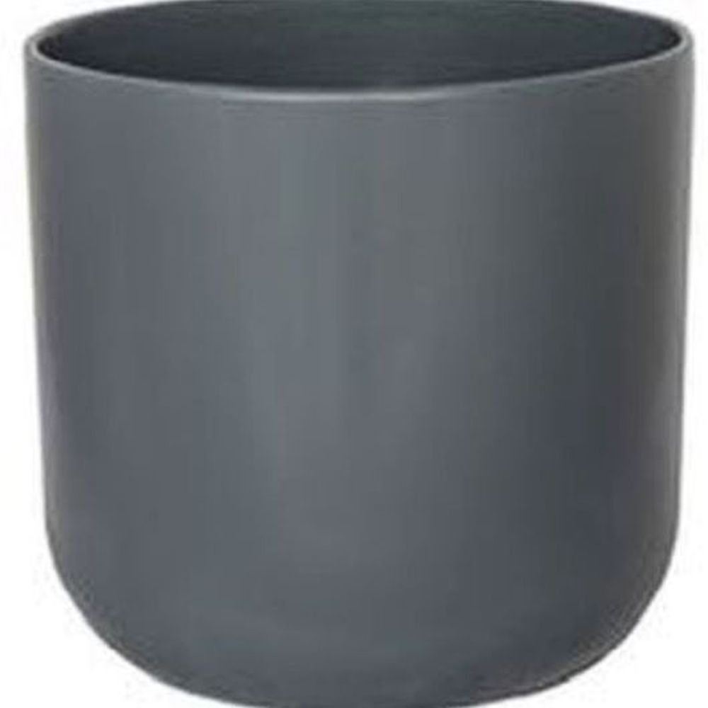 Lisbon Planter Charcoal H24Cm D24Cm