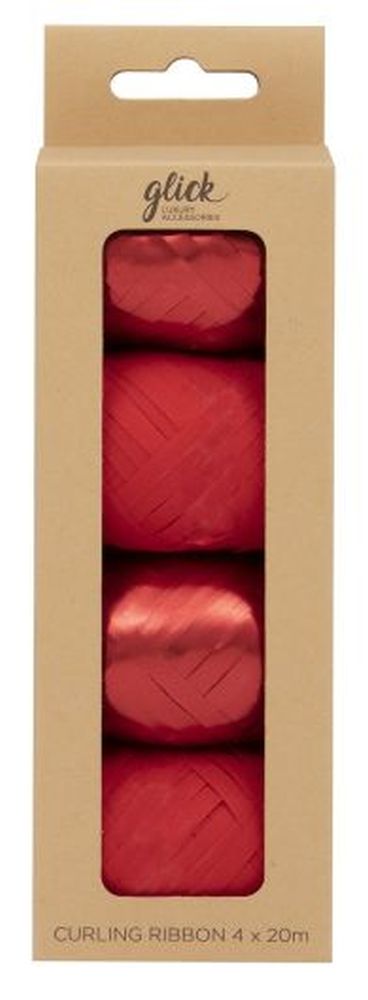 CURLING RIBBON MULTIPACK RED