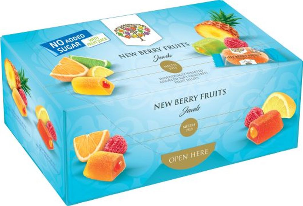 NEW BERRY FRUITS Fruit Jewels No Added Sugar - BoX 300g