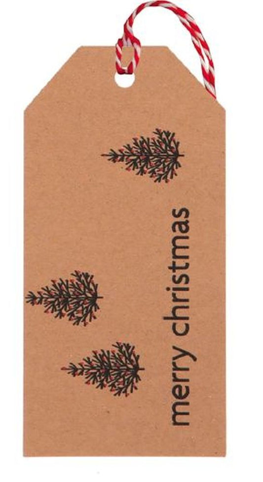 MULTIPACK TAG (6) WINTER TREE KRAFT