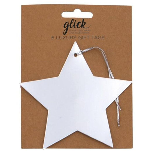 MULTIPACK TAG (6) FOIL STAR SILVER
