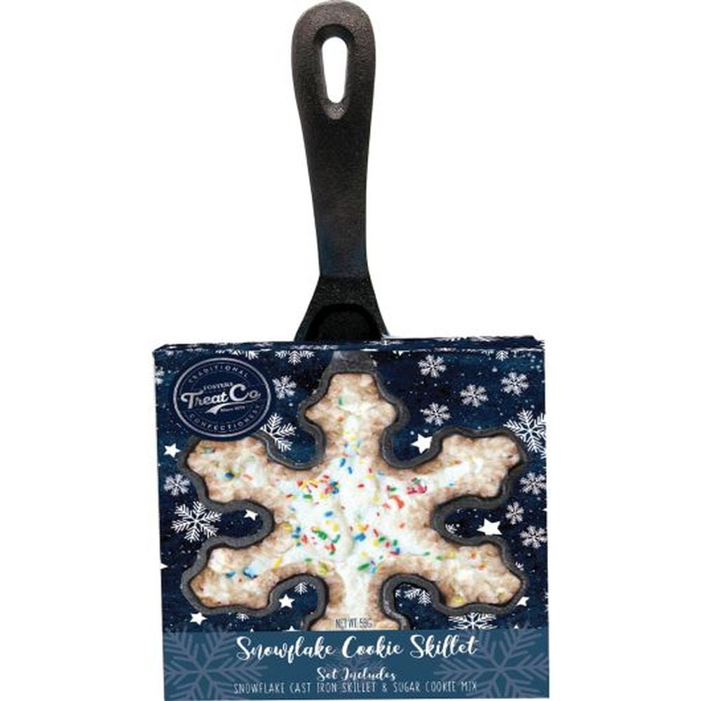 Treat Co Snowflake Skillet with Sugar Cookie Mix