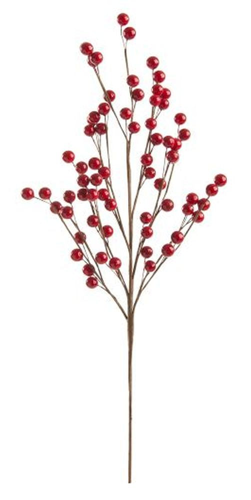 56cm red berry spray