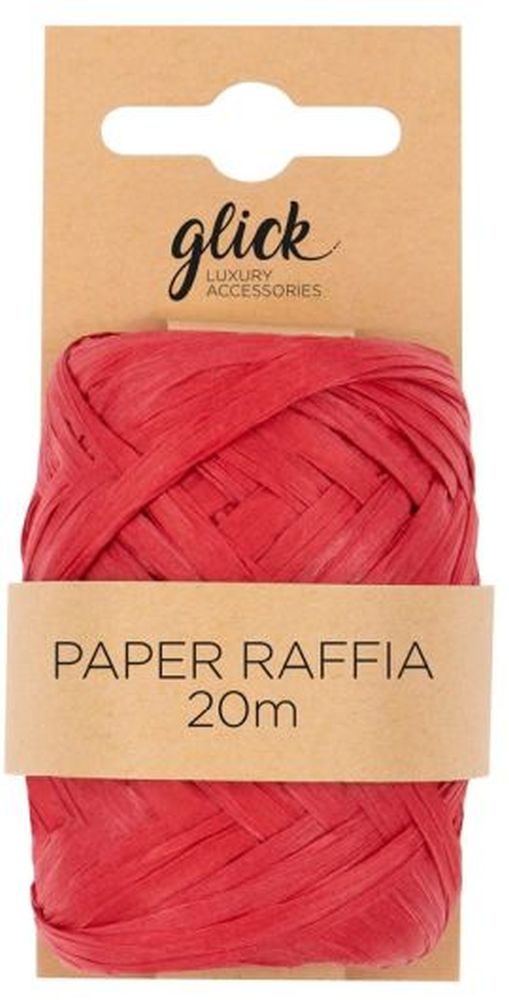 PAPER RAFFIA 20M RED