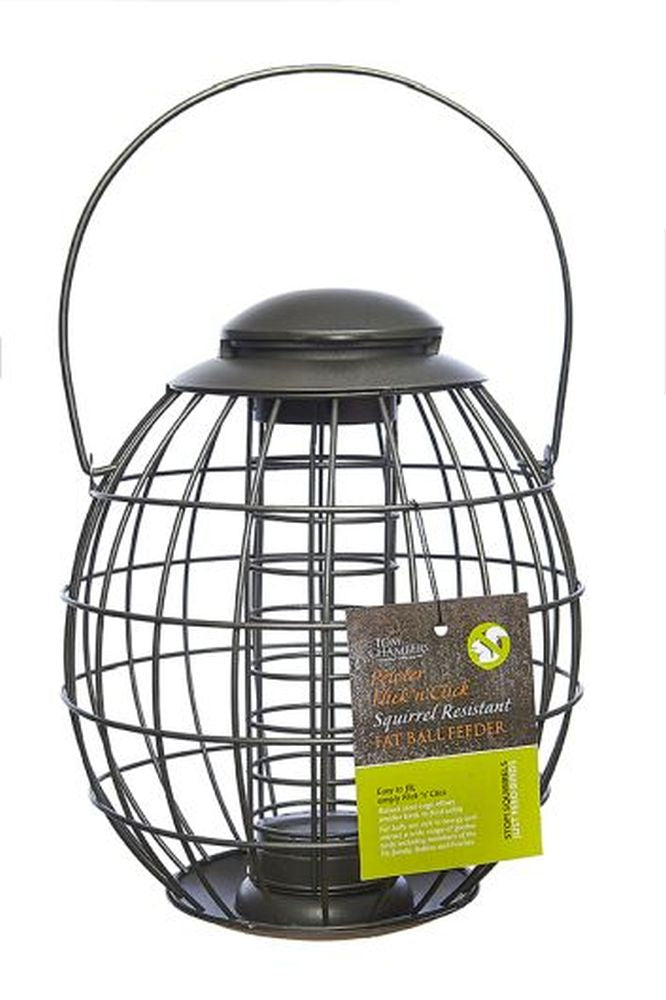 Pewter Flick 'n' Click Squirrel Resistant Fat Ball Feeder