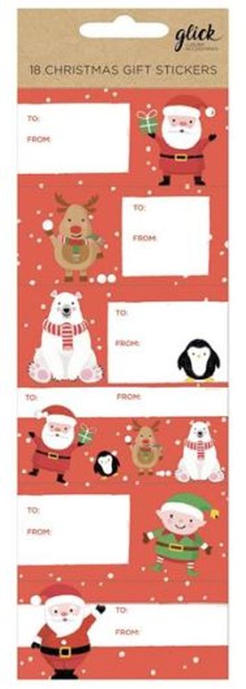 STICKERS SANTA & HIS HELPERS (18)