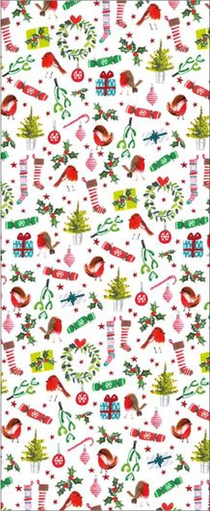 TISSUE PS CHRISTMAS TRIMMINGS WHITE