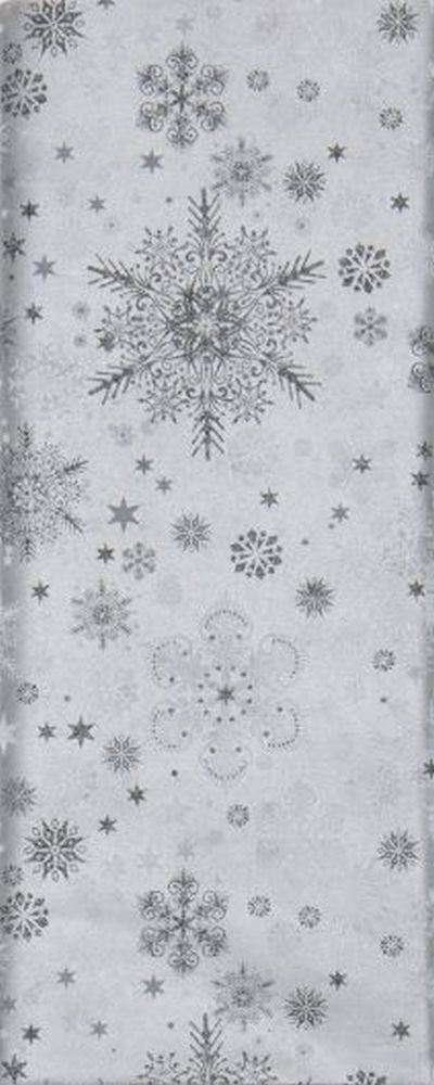 TISSUE PZ SILVER SNOWFLAKE