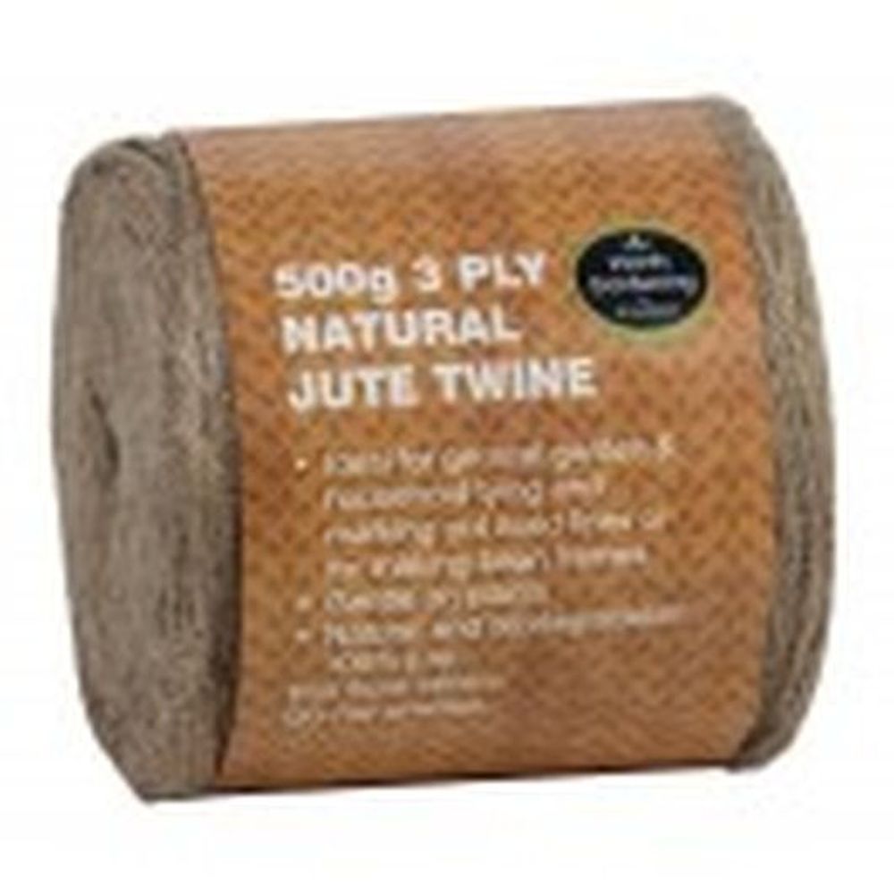 Jute Twine 500g 3 Ply Natural