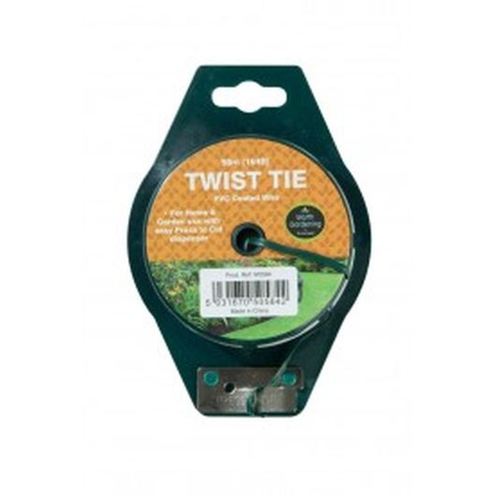 50m Twist Tie PVC Coated