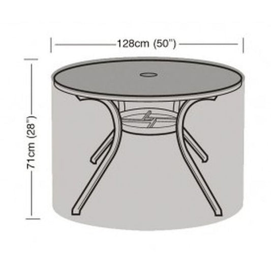 4-6 Seater Round Table Cover Black