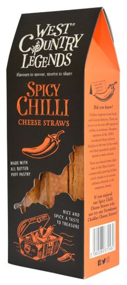 West Country Legends Spicy Chilli Cheese Straws 100g