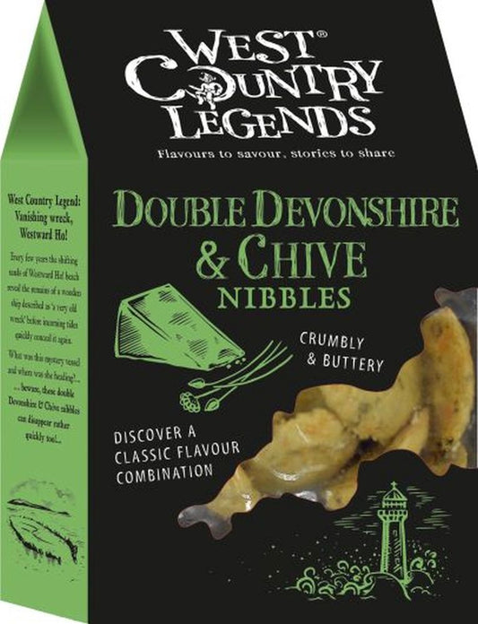WEST COUNTRY LEGENDS Double Devonshire & Chive Nibbles 85g