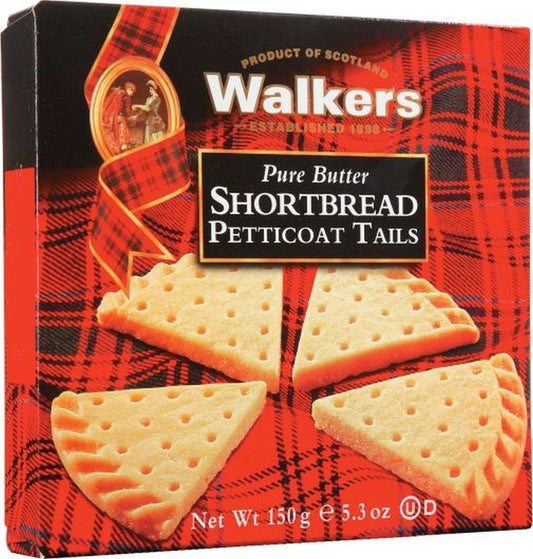 WALKERS Pure Butter Shortbread Petticoat Tails - Carton 150g