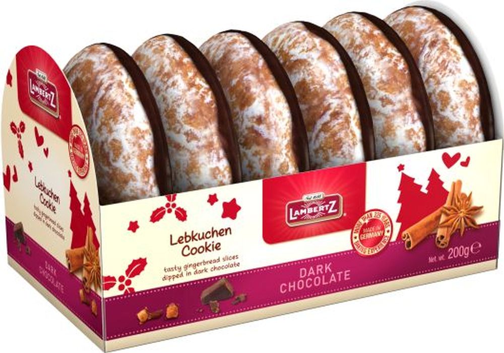 LAMBERTZ Dark Chocolate Lebkuchen Cookie 200g