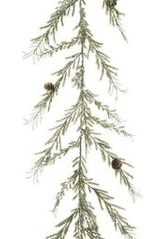 Iced Angel Pine Garland 180