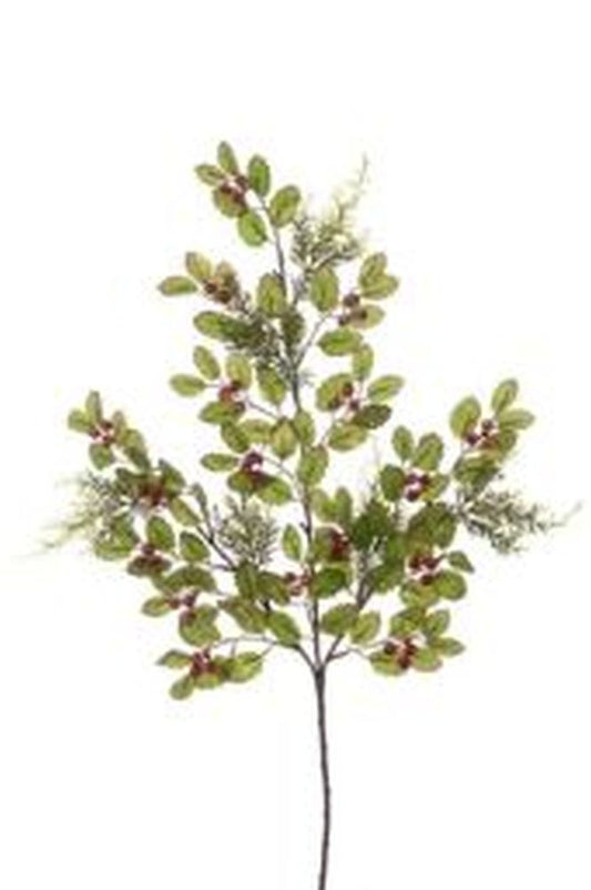 Glitter Holly Spray 70cm