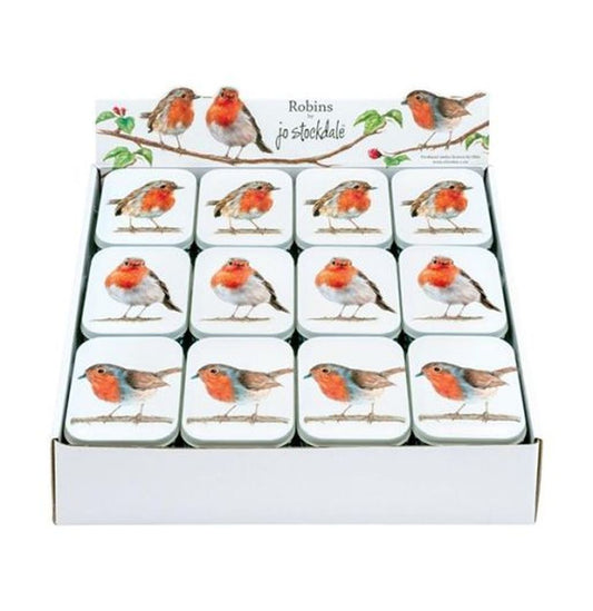 TIN TREATS Jo Stockdale Robins Tin - Peppermint Creams 80g