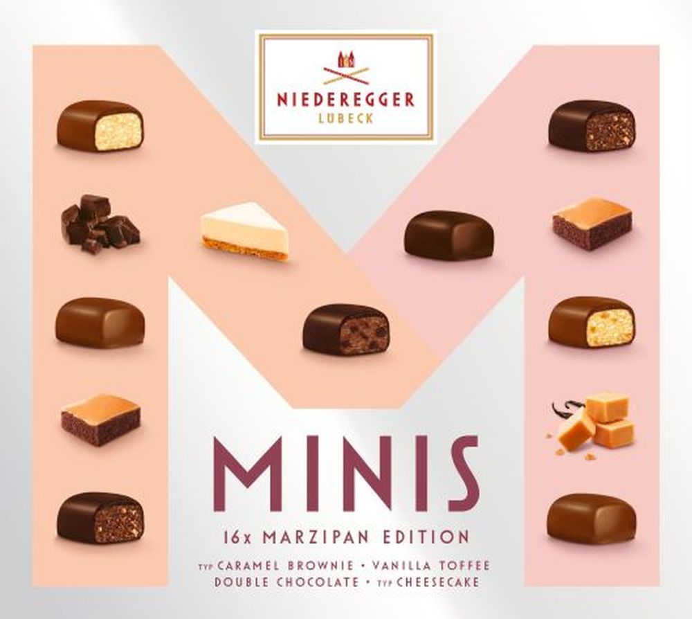 NIEDEREGGER 16 Minis Marzipan Edition 112g