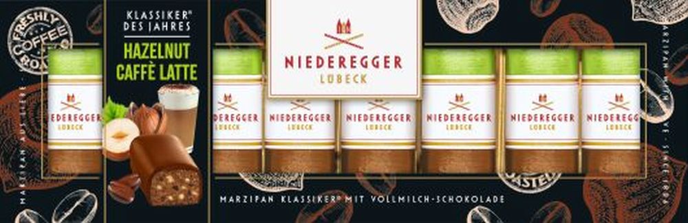 NIEDEREGGER Mini Marzipan Loaves - Hazelnut Caffe Latte 100g