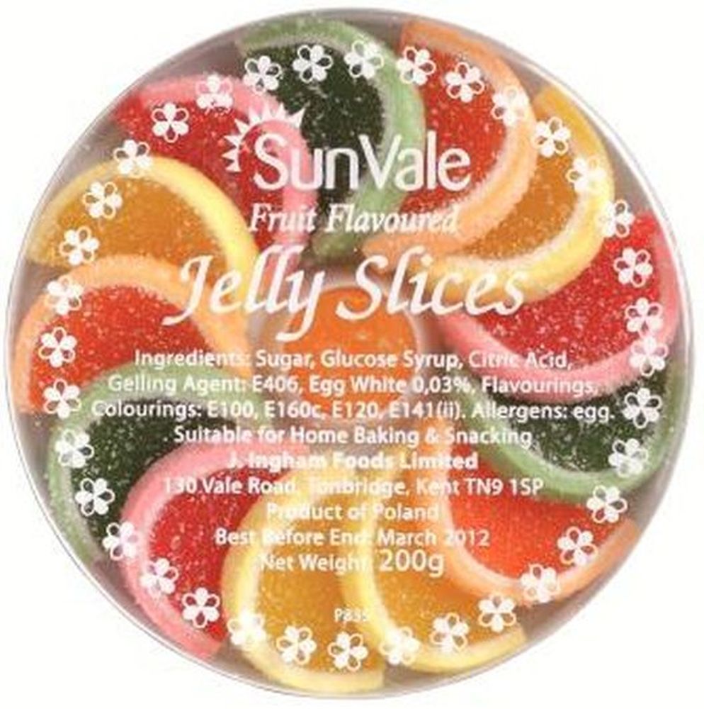 Sunvale Fruit Flavour Jelly Slices 200g