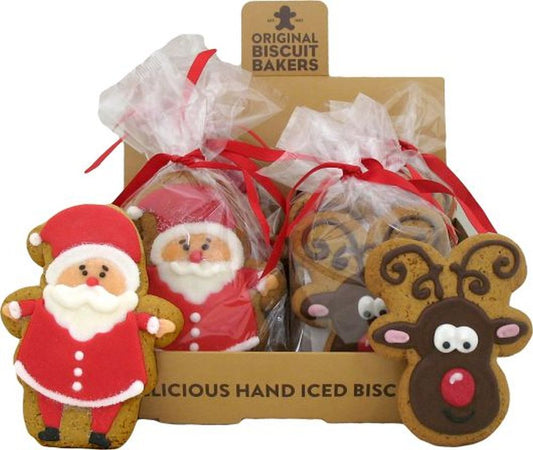 ORIGINAL BISCUIT BAKERS Santa & Reindeer Gingerbread 75g/50g