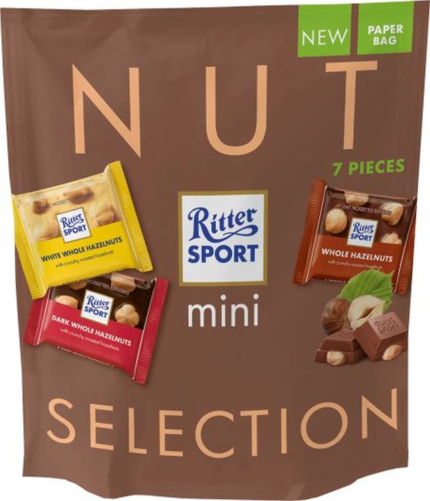 RITTER SPORT Nut Mini Selection - Pouch 116g