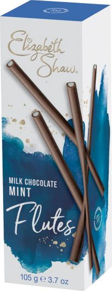ELIZABETH SHAW Mint Flutes - Milk Chocolates  105g