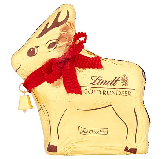 LINDT Milk Chocolate Gold Reindeer 100g