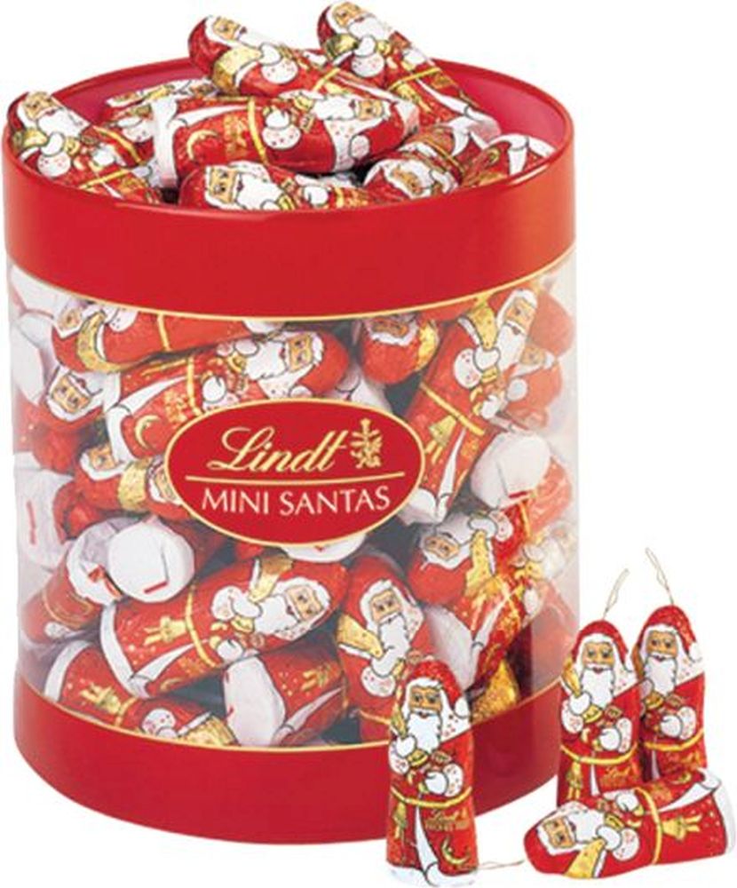 LINDT Milk Chocolate Mini Santa