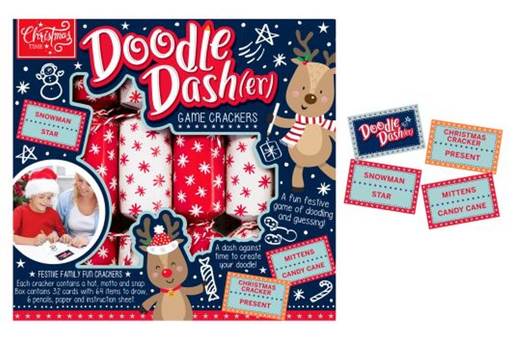 6 DOODLE DASHER GAME 9" CRACKERS