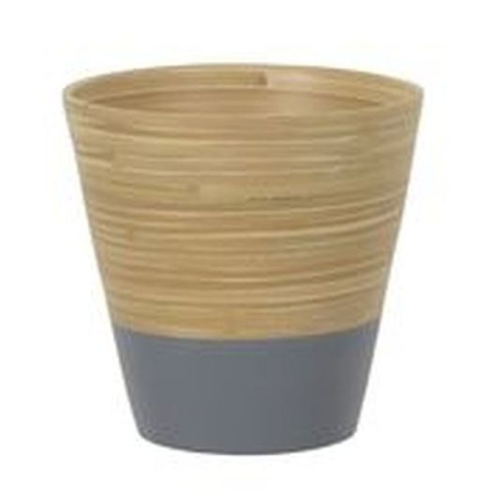 30cm Bamboo Pot Grey