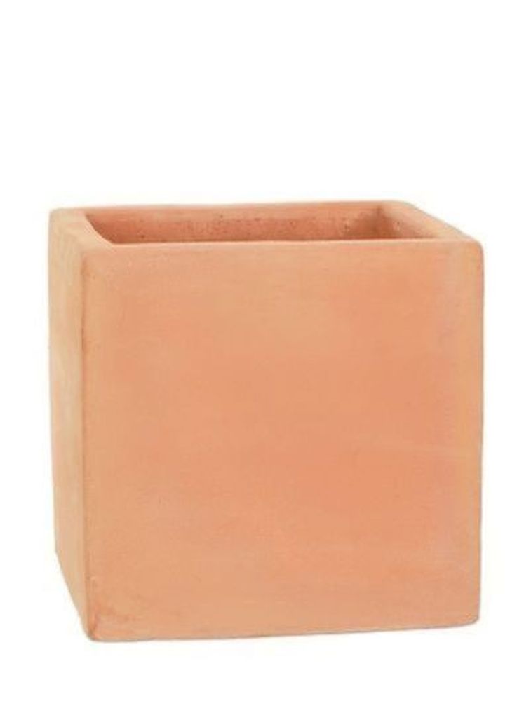 40cm Terracotta Cube