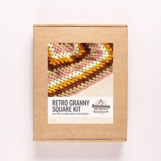 Retro Granny Square Kit - Colour Pack 2