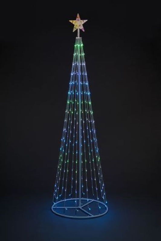 1.8m Cone Tree w/140 RGB LEDs