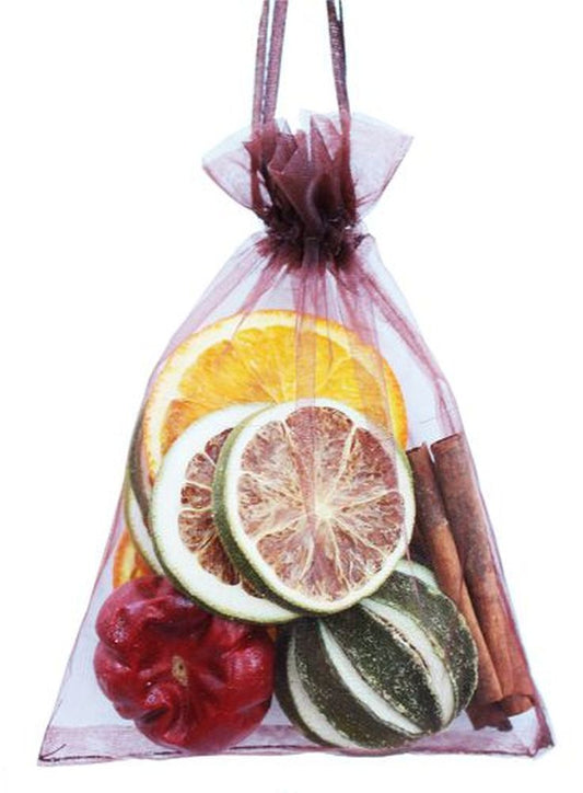 Fruit Organza Bag - Brown